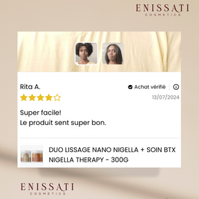 DUO Lissage Nano Nigella + Soin BTX Nigella Therapy - 300g