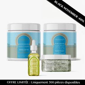 PACK BLACK NOVEMBER pousse : lissage + btx + gommage + huile pousse