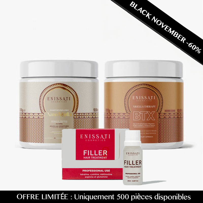 PACK BLACK NOVEMBER réparation : lissage + btx + soin filler