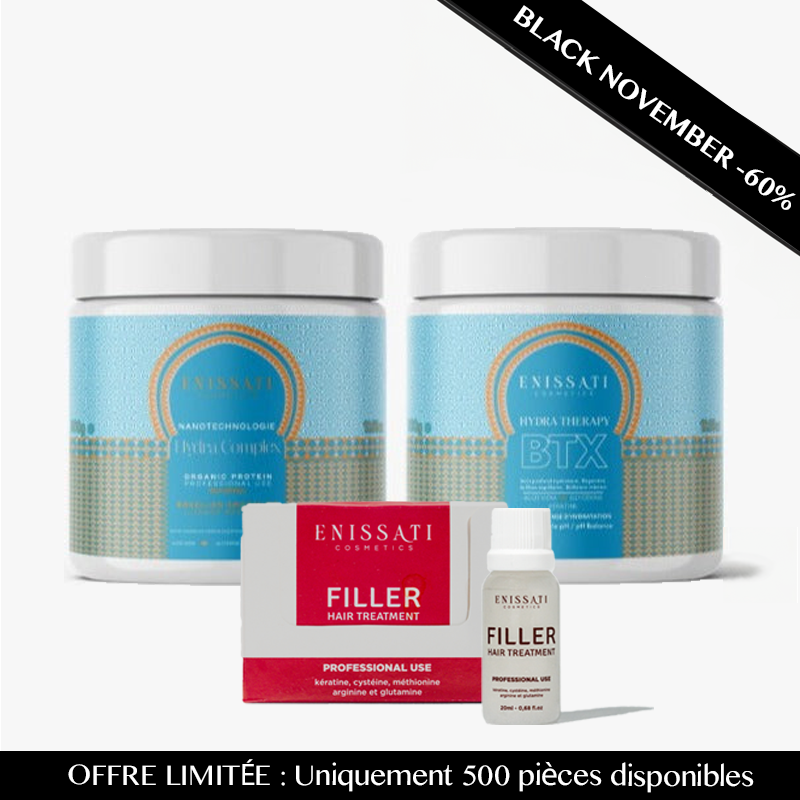 PACK BLACK NOVEMBER réparation : lissage + btx + soin filler