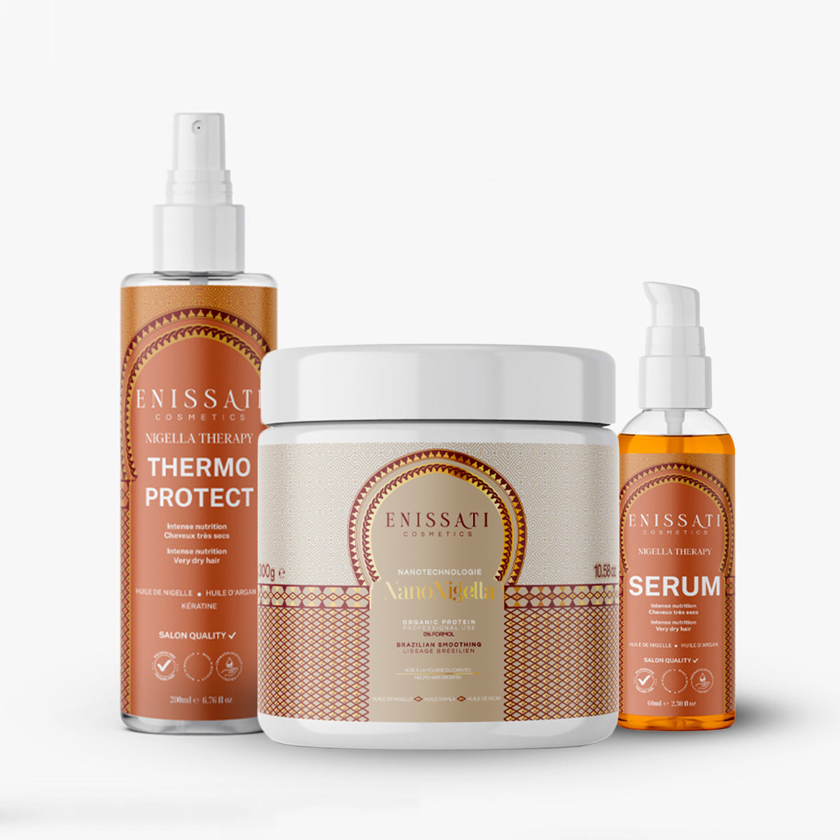 PACK Nigella Therapy - Lissage + protecteur thermique et sérum