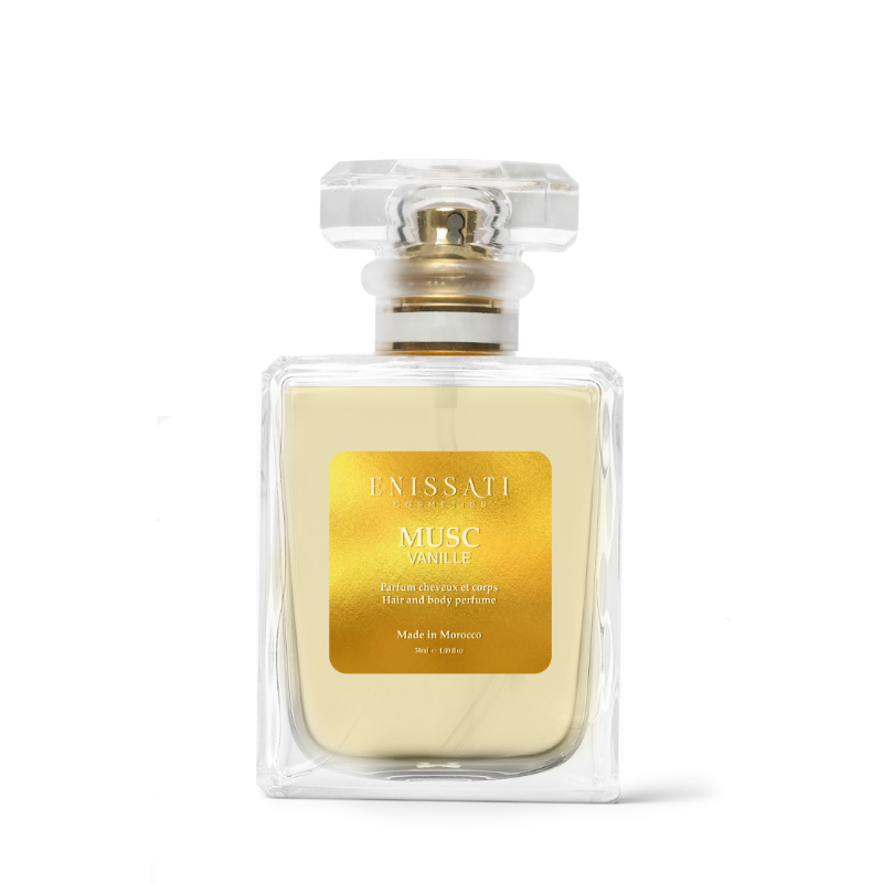 Parfum capillaire et corporel - Musc blanc vanille - 50ml